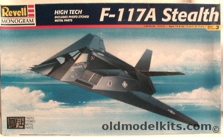 Monogram 1/48 F-117A Stealth Fighter with Photoetched Details, 85-5834 plastic model kit